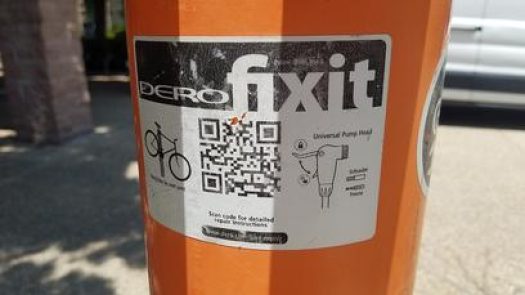 Bicycle Repair Station. Technology Building. OCC in Costa Mesa